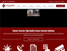 Tablet Screenshot of hoosiersecurity.com